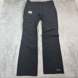 Eddie Bauer Rain Pants Womens Medium Tall Black Weatheredge Waterproof Hiking